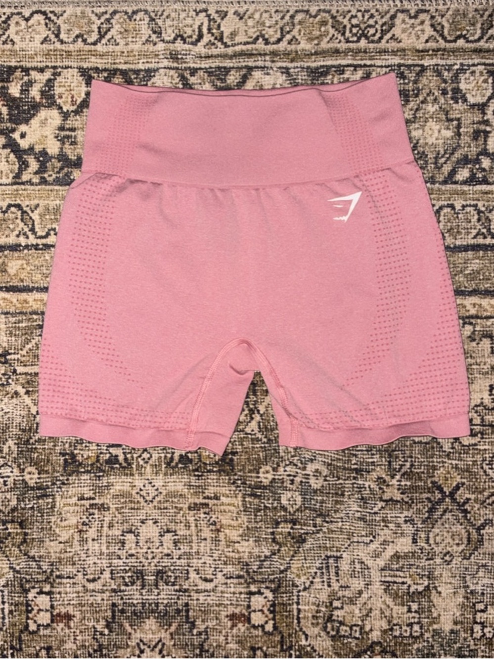 Gymshark Seamless High-Waist Rose Pink Bike Shorts